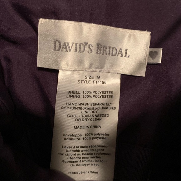 David’s Bridal Bridesmaid/Prom Dress - Picture 6 of 6